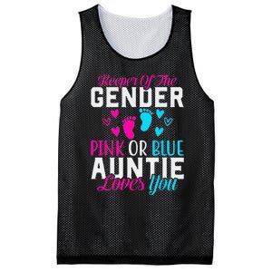 Gender Reveal Keeper of the Gender Funny Auntie Gender Mesh Reversible Basketball Jersey Tank