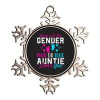 Gender Reveal Keeper of the Gender Funny Auntie Gender Metallic Star Ornament