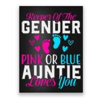 Gender Reveal Keeper of the Gender Funny Auntie Gender Poster