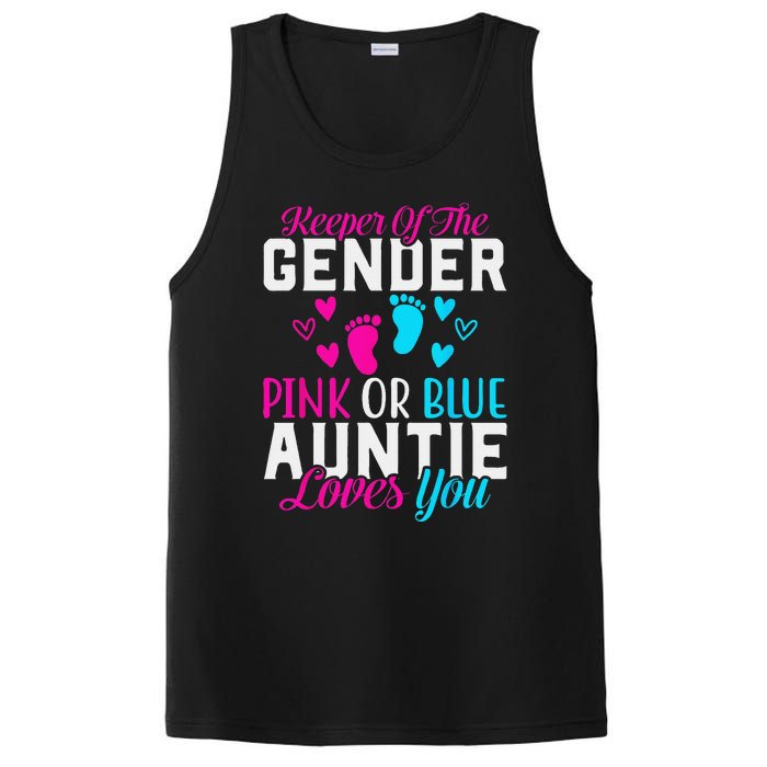 Gender Reveal Keeper of the Gender Funny Auntie Gender PosiCharge Competitor Tank