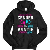 Gender Reveal Keeper of the Gender Funny Auntie Gender Tie Dye Hoodie