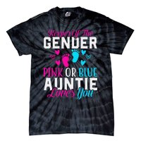 Gender Reveal Keeper of the Gender Funny Auntie Gender Tie-Dye T-Shirt