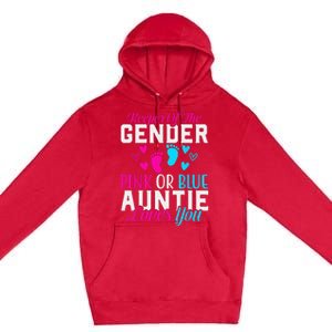 Gender Reveal Keeper of the Gender Funny Auntie Gender Premium Pullover Hoodie