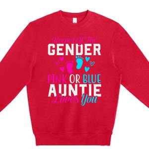 Gender Reveal Keeper of the Gender Funny Auntie Gender Premium Crewneck Sweatshirt