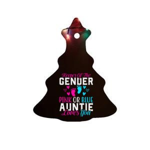 Gender Reveal Keeper of the Gender Funny Auntie Gender Ceramic Tree Ornament