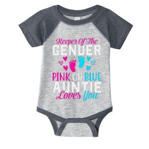 Gender Reveal Keeper of the Gender Funny Auntie Gender Infant Baby Jersey Bodysuit