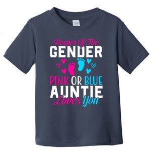 Gender Reveal Keeper Of The Gender Funny Auntie Gender Toddler T-Shirt