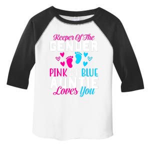 Gender Reveal Keeper Of The Gender Funny Auntie Gender Toddler Fine Jersey T-Shirt