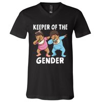 Gender Reveal Keeper of the Gender V-Neck T-Shirt