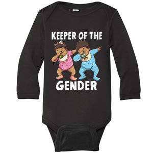 Gender Reveal Keeper of the Gender Baby Long Sleeve Bodysuit