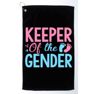 Gender Reveal Keeper Of The Gender T Gender Reveal Platinum Collection Golf Towel