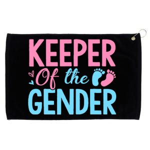 Gender Reveal Keeper Of The Gender T Gender Reveal Grommeted Golf Towel