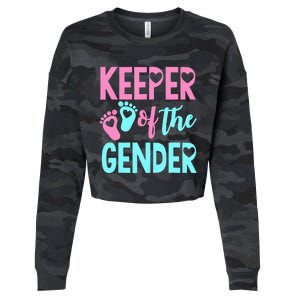 Gender Reveal Keeper Of The Gender Gender Reveal Cropped Pullover Crew