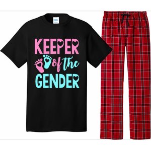 Gender Reveal Keeper Of The Gender Gender Reveal Pajama Set