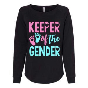 Gender Reveal Keeper Of The Gender Gender Reveal Womens California Wash Sweatshirt