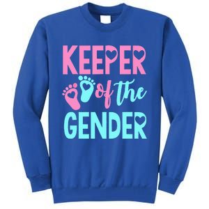 Gender Reveal Keeper Of The Gender Gender Reveal Tall Sweatshirt