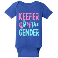 Gender Reveal Keeper Of The Gender Gender Reveal Baby Bodysuit