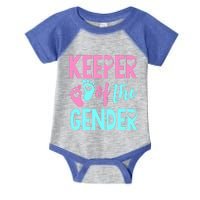 Gender Reveal Keeper Of The Gender Gender Reveal Infant Baby Jersey Bodysuit