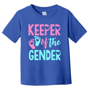 Gender Reveal Keeper Of The Gender Gender Reveal Toddler T-Shirt