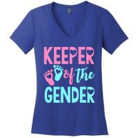 Gender Reveal Keeper Of The Gender Gender Reveal Women's V-Neck T-Shirt