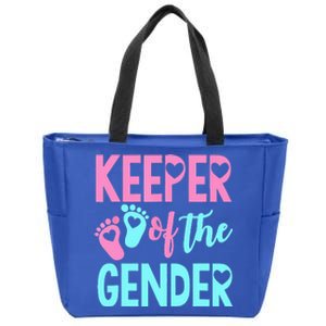 Gender Reveal Keeper Of The Gender Gender Reveal Zip Tote Bag