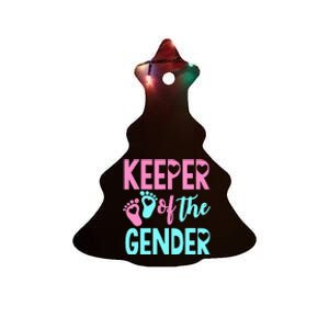 Gender Reveal Keeper Of The Gender Gender Reveal Ceramic Tree Ornament