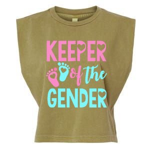 Gender Reveal Keeper Of The Gender Gender Reveal Garment-Dyed Women's Muscle Tee