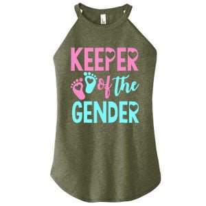 Gender Reveal Keeper Of The Gender Gender Reveal Women's Perfect Tri Rocker Tank