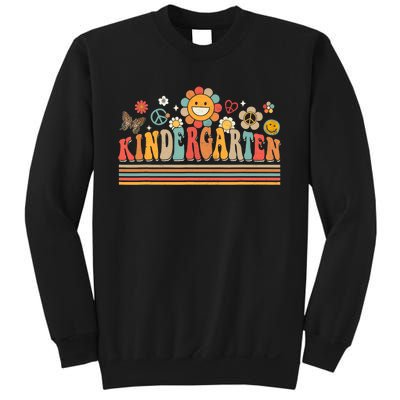 Groovy Retro Kindergarten Vibes Back To School Teachers Sweatshirt