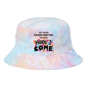 Get Ready Kindergarten Because Here I Come Tie Dye Newport Bucket Hat