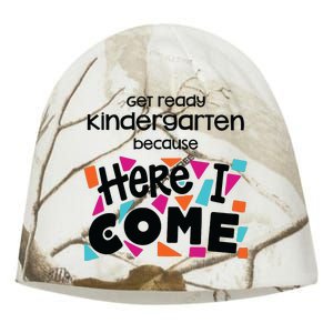 Get Ready Kindergarten Because Here I Come Kati - Camo Knit Beanie