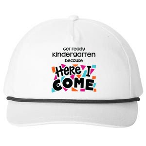 Get Ready Kindergarten Because Here I Come Snapback Five-Panel Rope Hat