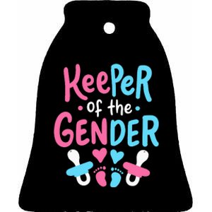 Gender Reveal Keeper of the Gender Ceramic Bell Ornament