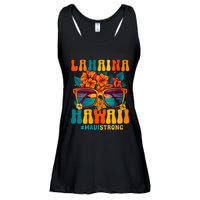 Groovy Retro Lahaina Pray For Maui Hawaii Strong Funny Ladies Essential Flowy Tank