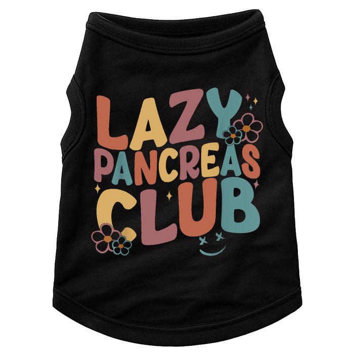 Groovy Retro Lazy Pancreas Club Type 1 Diabetes Awareness Doggie Tank