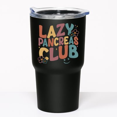 Groovy Retro Lazy Pancreas Club Type 1 Diabetes Awareness Tumbler