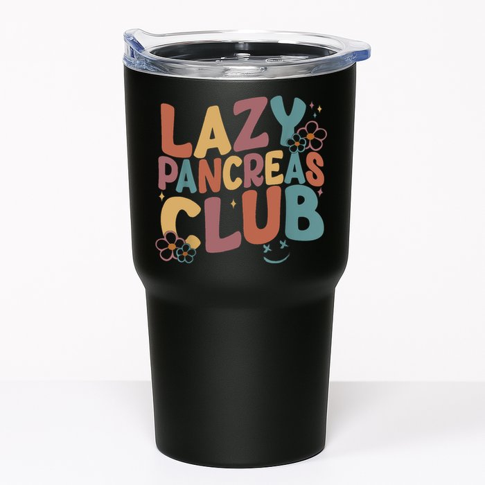 Groovy Retro Lazy Pancreas Club Type 1 Diabetes Awareness Tumbler