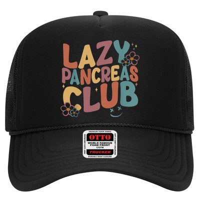 Groovy Retro Lazy Pancreas Club Type 1 Diabetes Awareness Trucker Hat