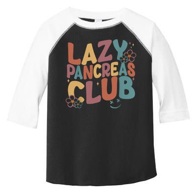 Groovy Retro Lazy Pancreas Club Type 1 Diabetes Awareness Toddler Fine Jersey T-Shirt