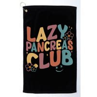 Groovy Retro Lazy Pancreas Club Type 1 Diabetes Awareness Golf Towel
