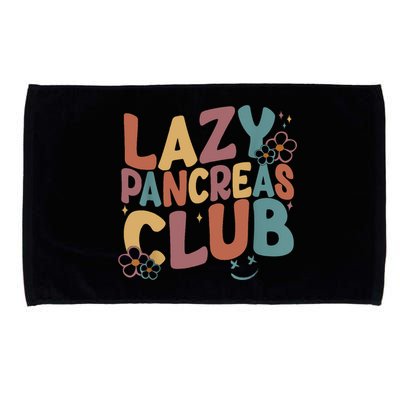Groovy Retro Lazy Pancreas Club Type 1 Diabetes Awareness Microfiber Hand Towel