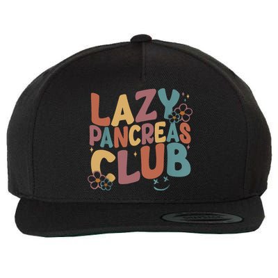Groovy Retro Lazy Pancreas Club Type 1 Diabetes Awareness Wool Snapback Cap