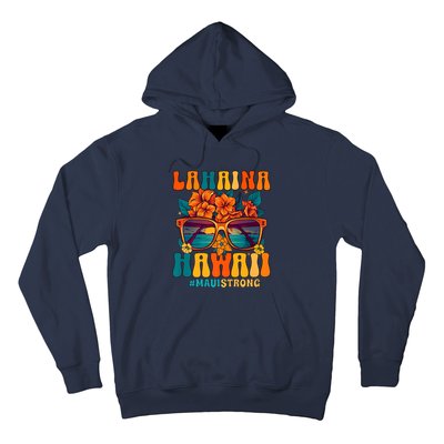 Groovy Retro Lahaina Pray For Maui Hawaii Strong Hoodie