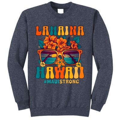 Groovy Retro Lahaina Pray For Maui Hawaii Strong Sweatshirt