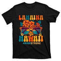 Groovy Retro Lahaina Pray For Maui Hawaii Strong T-Shirt