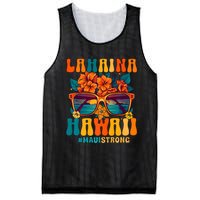 Groovy Retro Lahaina Pray For Maui Hawaii Strong Mesh Reversible Basketball Jersey Tank