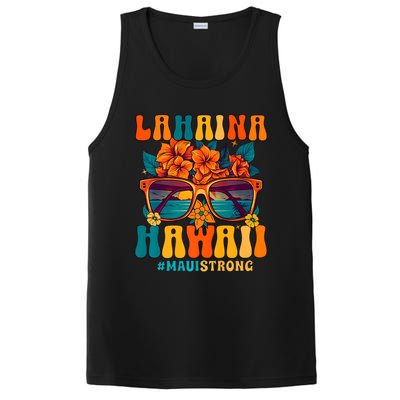 Groovy Retro Lahaina Pray For Maui Hawaii Strong PosiCharge Competitor Tank