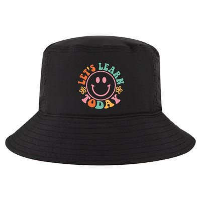 Groovy Retro Lets Learn Today Teacher Student Back To School Cool Comfort Performance Bucket Hat