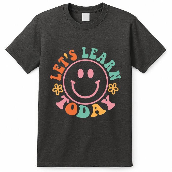 Groovy Retro Lets Learn Today Teacher Student Back To School T-Shirt