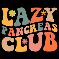 Groovy Retro Lazy Pancreas Club Type 1 Diabetes Awareness Cute Gift Doggie Tank